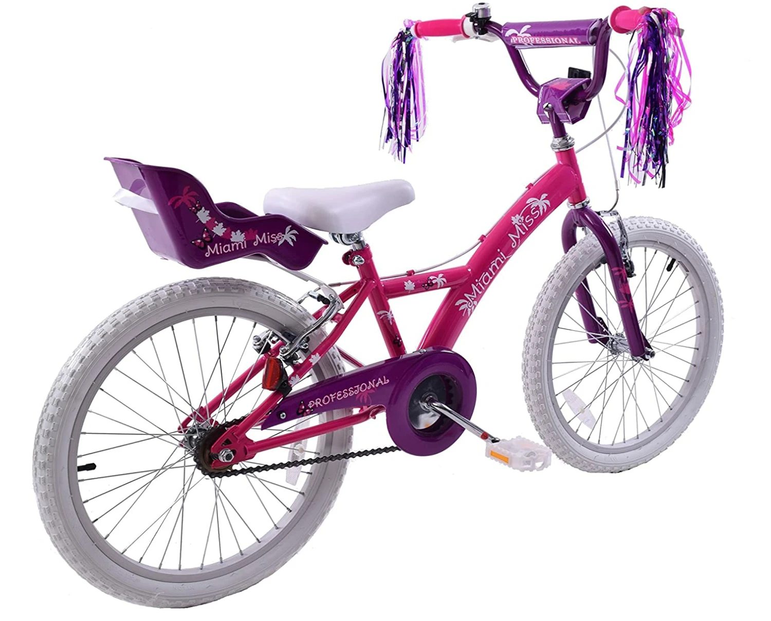 Professional Miami Miss 18 Inch Wheel Kids Bike Pink And Purple 4 Professional Miami Miss 18 Inch Wheel Kids Bike Pink And Purple - Image 2