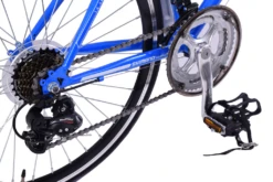 Ammaco Velocity 24 Inch Wheel Kids Road Sports Bike Blue -CycleKing Shop 1f2423a