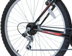 CycleKing Shop 47 Arden Mountaineer 24 Inch Wheel Kids Mountain Bike Black And Red