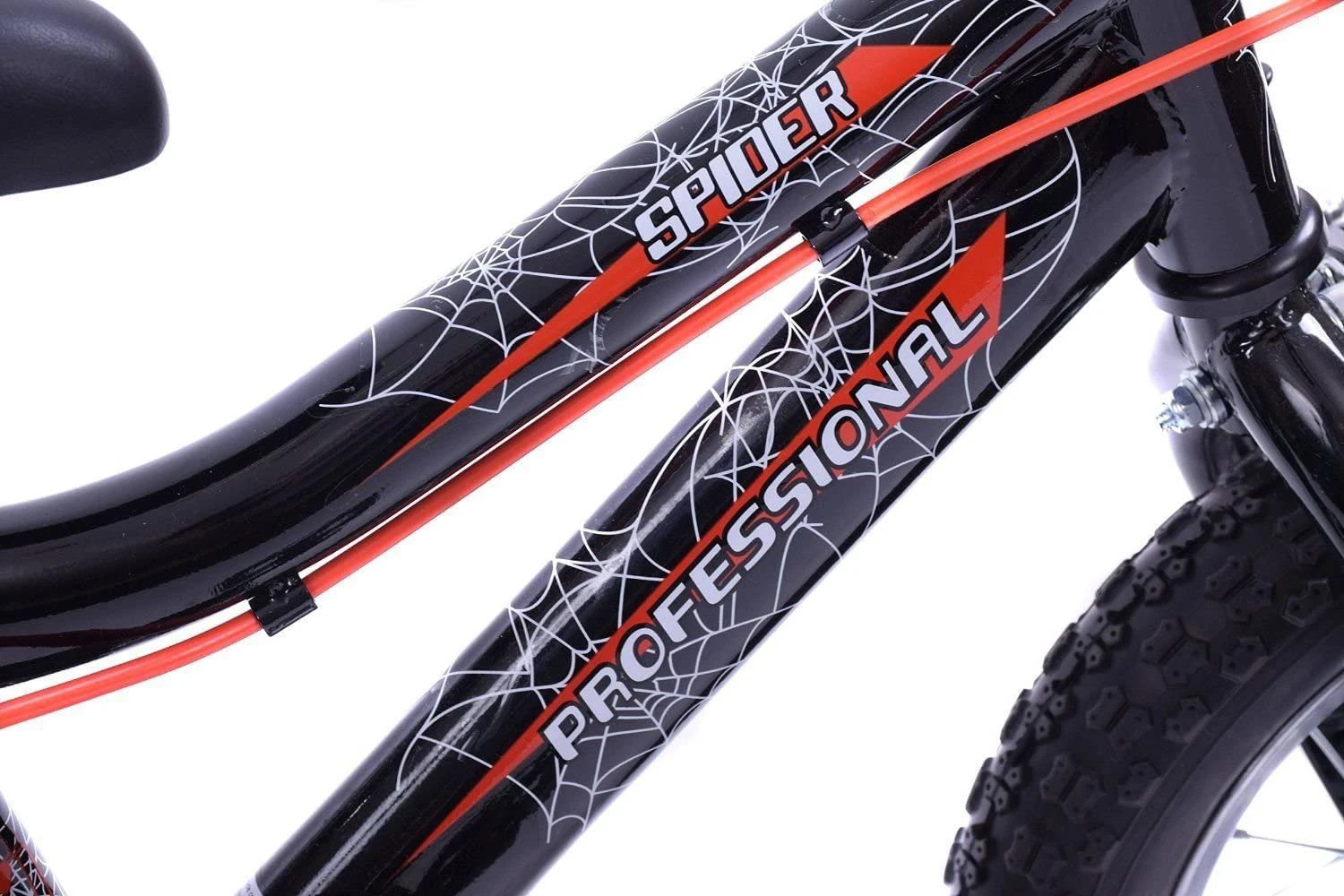 Professional Spider Boys 14 Inch Wheel Kids Bike Black 4 Professional Spider Boys 14 Inch Wheel Kids Bike Black - Image 2