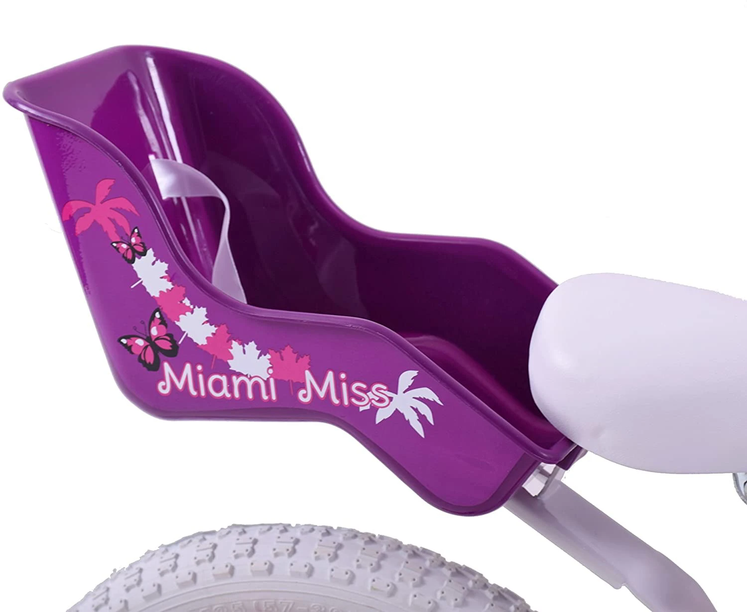 Professional Miami Miss 18 Inch Wheel Kids Bike Pink And Purple 5 Professional Miami Miss 18 Inch Wheel Kids Bike Pink And Purple - Image 3