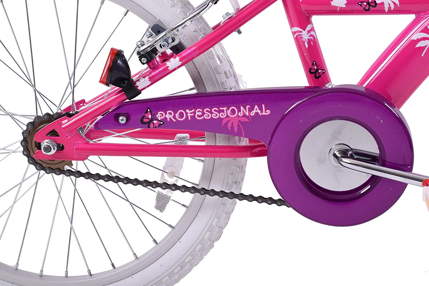 Professional Miami Miss 18 Inch Wheel Kids Bike Pink And Purple 7 Professional Miami Miss 18 Inch Wheel Kids Bike Pink And Purple - Image 5