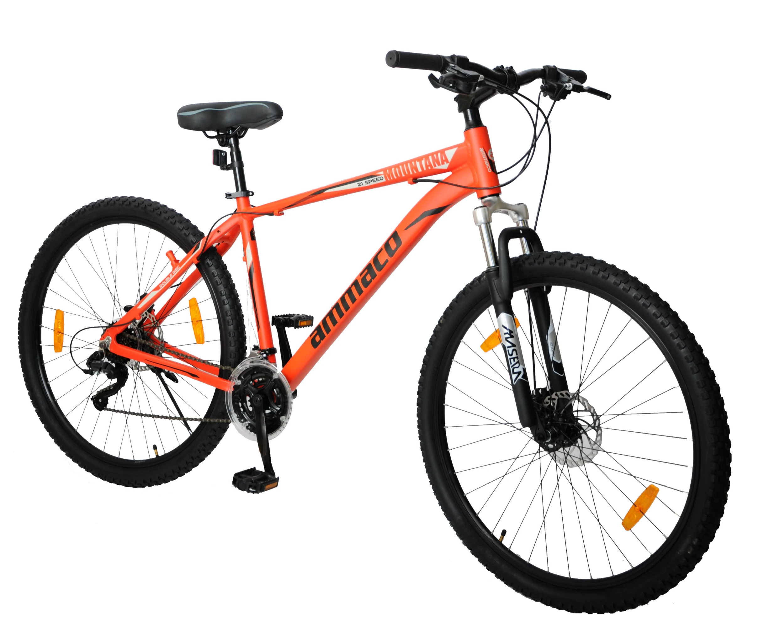 Ammaco Mountana Mountain Bike Orange Disc 3 Ammaco Mountana Mountain Bike Orange Disc