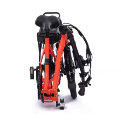 Chill-e Low Step Folding Electric Bike Orange -CycleKing Shop CHILL E20REDc