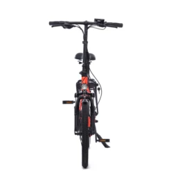 Chill-e Low Step Folding Electric Bike Orange -CycleKing Shop CHILL E20REDd
