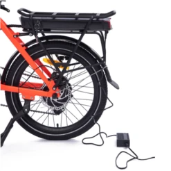 Chill-e Low Step Folding Electric Bike Orange -CycleKing Shop CHILL E20REDf