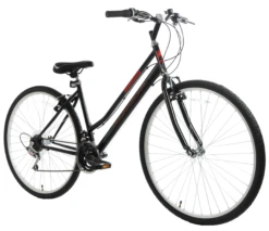 Professional Cross Women's Commuter Hybrid Bike Black And Red