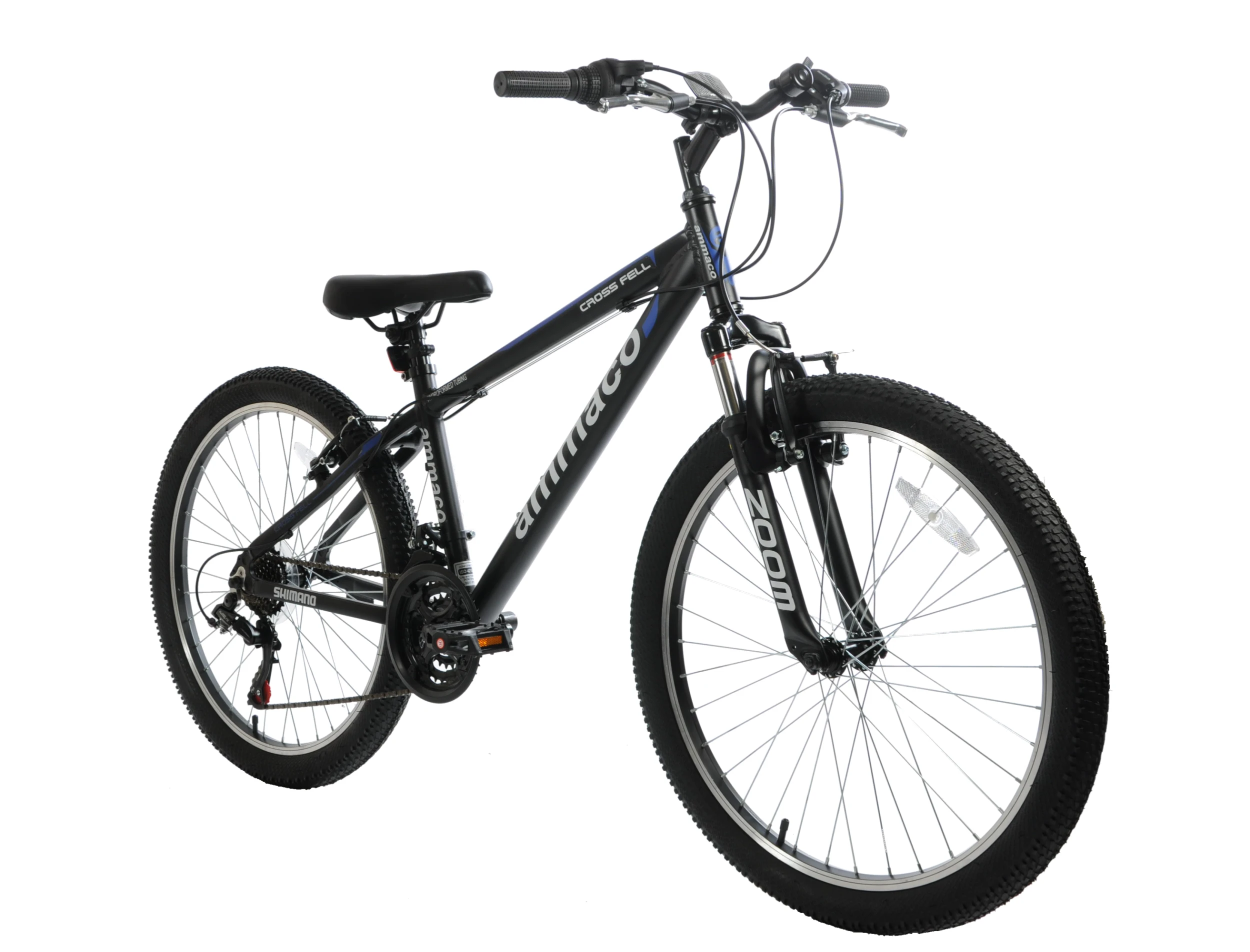 Ammaco Crossfell 24 Inch Kids Mountain Bike Black And Blue 3 Ammaco Crossfell 24 Inch Kids Mountain Bike Black And Blue