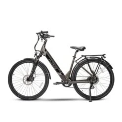 Ampere Deluxe Step Through 700c Wheel Electric Bike Grey