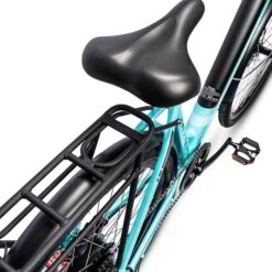 Ampere Deluxe Step Through 700c Wheel Electric Bike Blue -CycleKing Shop DELUXE SB WEB204