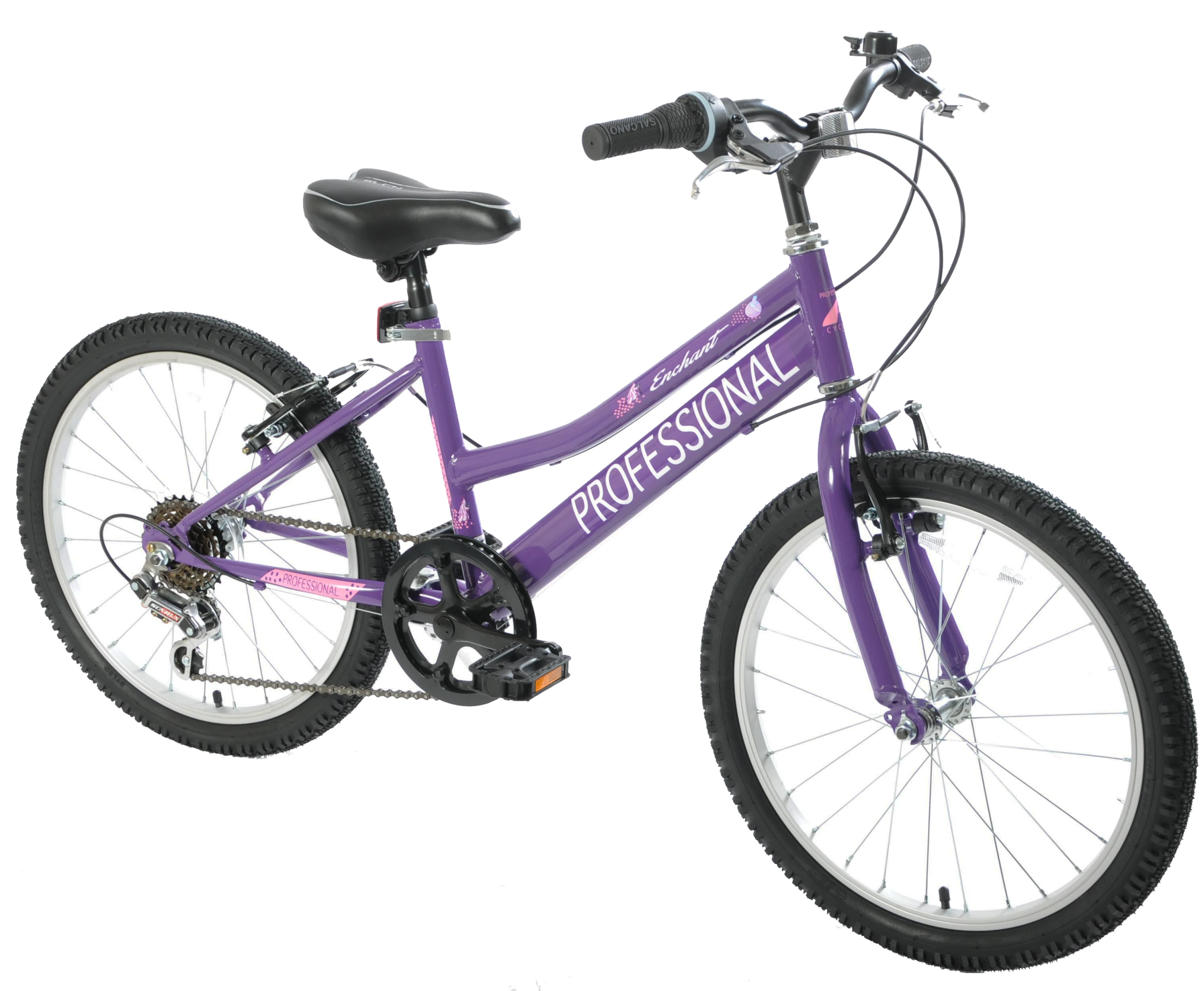 Professional Enchant 20 Inch Kids Bike Purple 4 Professional Enchant 20 Inch Kids Bike Purple - Image 2