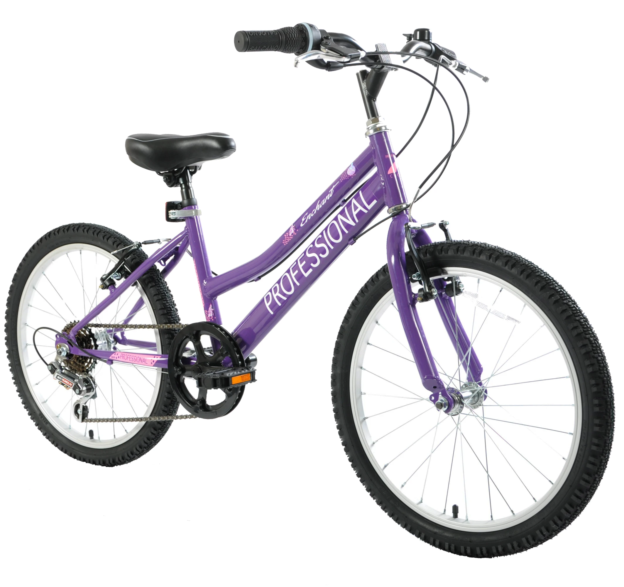 Professional Enchant 20 Inch Kids Bike Purple 3 Professional Enchant 20 Inch Kids Bike Purple
