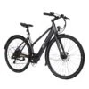 EMU Evo Step Through 700c Wheel Electric Bike Metallic Grey -CycleKing Shop Evo20Bike20 20Grey20Diagonal20White20Background