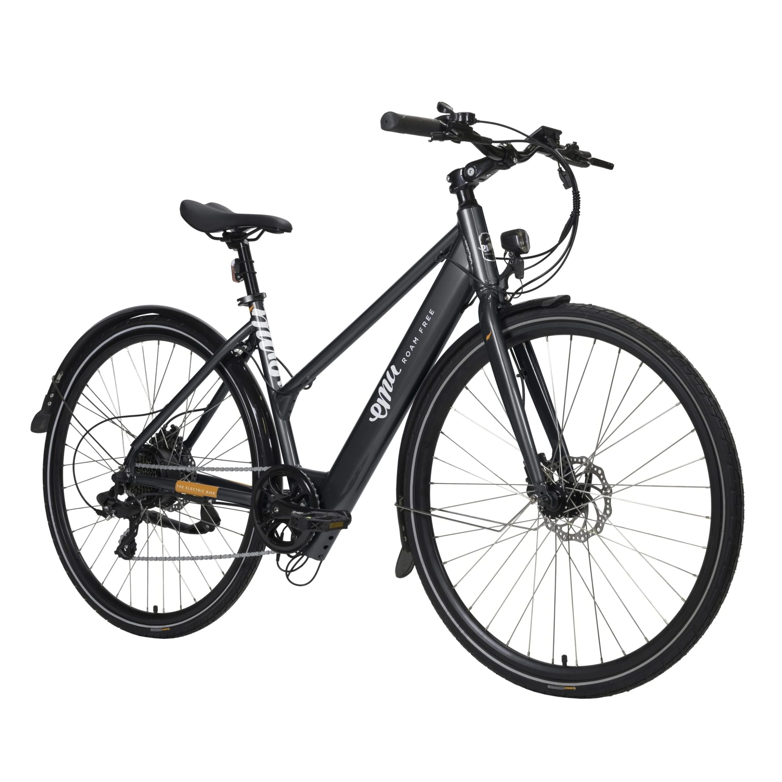 EMU Evo Step Through 700c Wheel Electric Bike Metallic Grey 3 EMU Evo Step Through 700c Wheel Electric Bike Metallic Grey