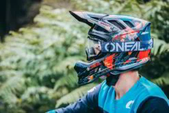 O'Neal Blade Polyacrylite Full Face Helmet Rio Red -CycleKing Shop HE7063