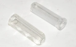 Ribbed Handlebar Grips PVC Clear -CycleKing Shop HG288a