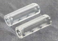 Ribbed Handlebar Grips PVC Clear