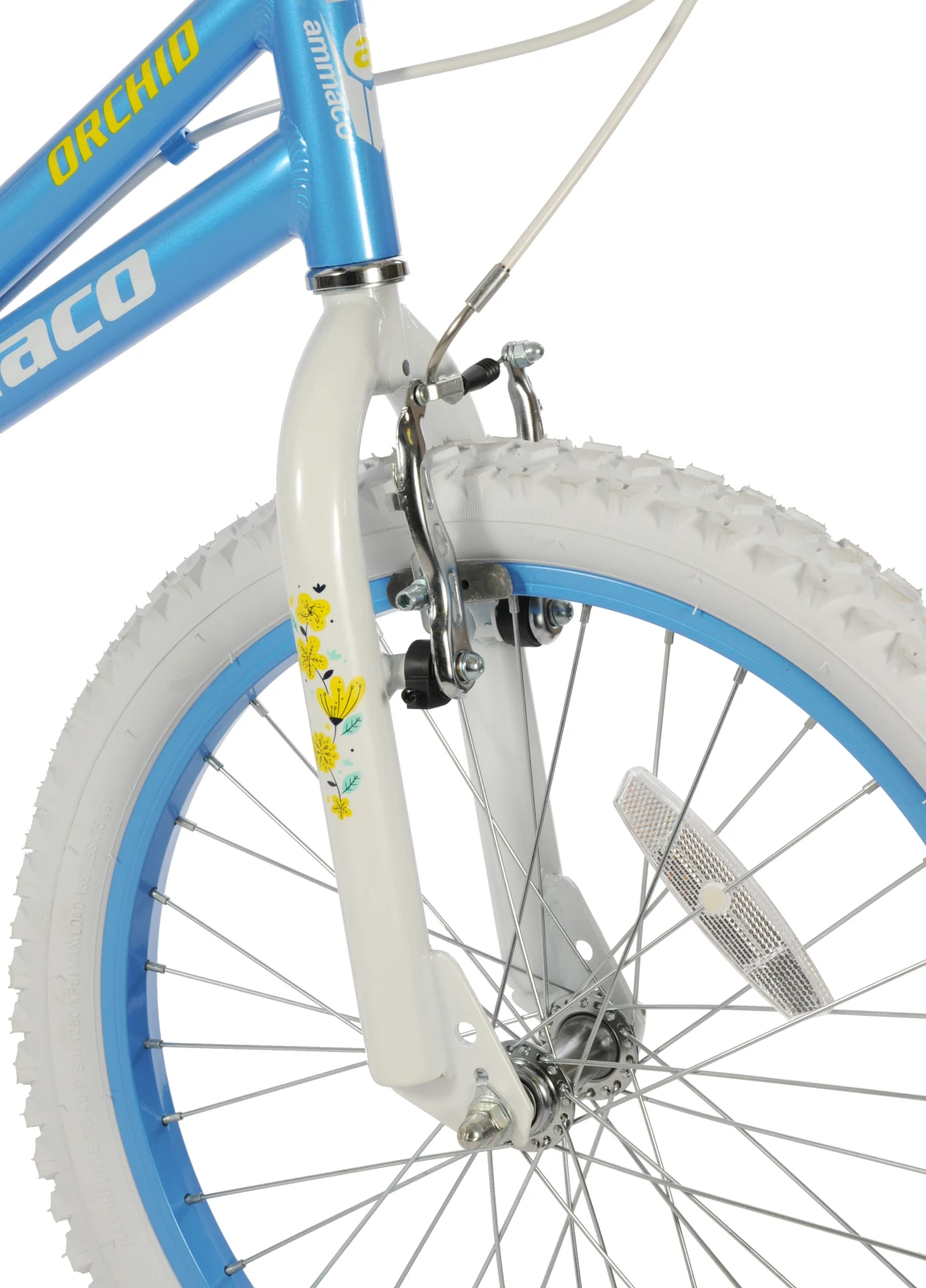 Ammaco Orchid 18 Inch Wheel Kids Bike Blue 7 Ammaco Orchid 18 Inch Wheel Kids Bike Blue - Image 5