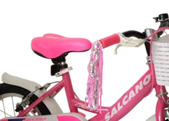 Salcano Cherry 14 Inch Wheel Kids Bike Pink And White -CycleKing Shop PINK20CHERRY204