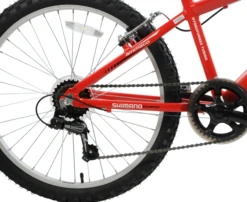 Ammaco Python 24 Inch Kids Mountain Bike Red -CycleKing Shop PYTHON202203