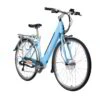 Emu Roam Step Through 700c Wheel Electric Bike Light Blue -CycleKing Shop Roam20Bike20 20Light20Blue20Diagonal20White20Background