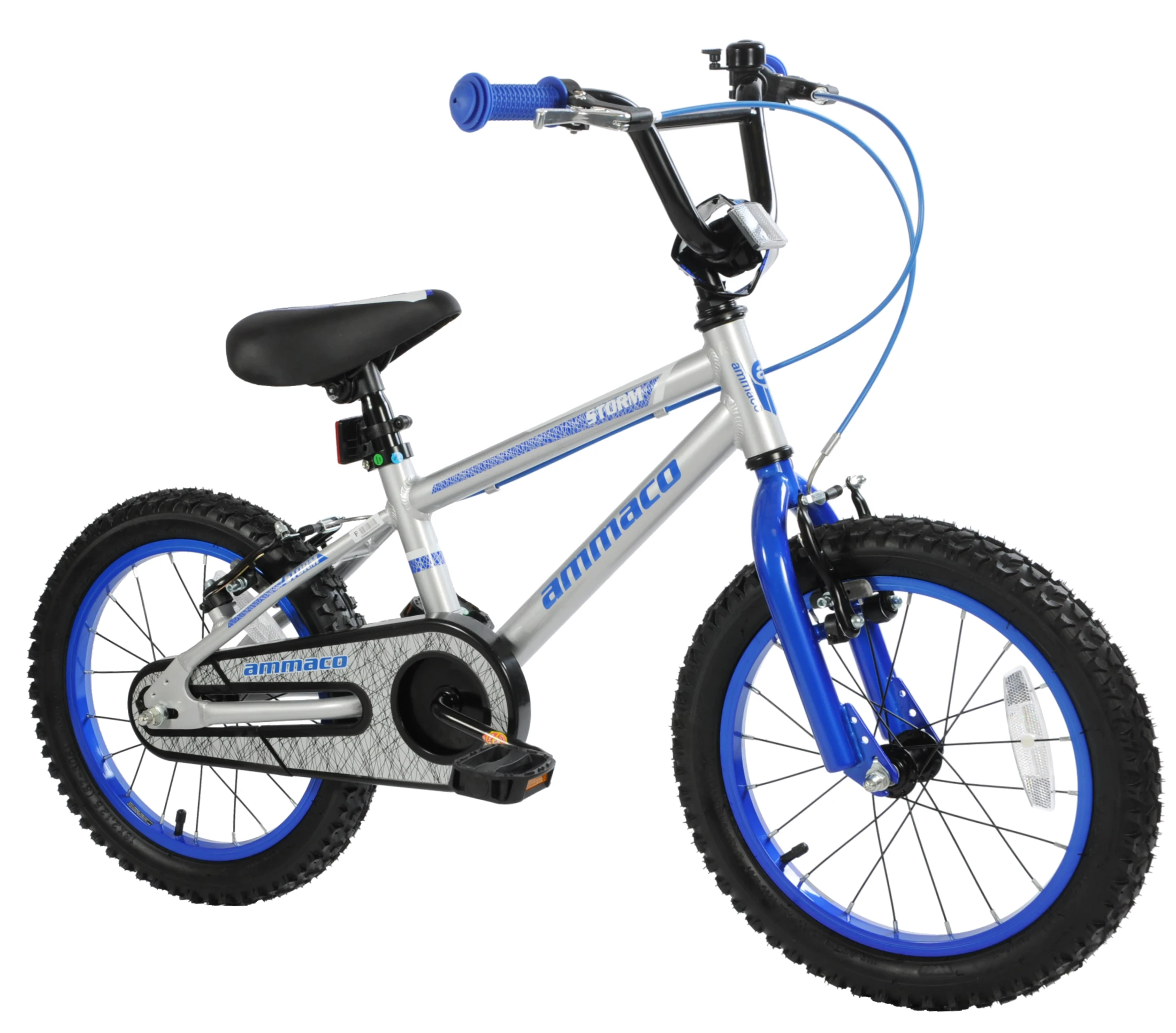 Ammaco Storm 16 Inch Wheel Kids Bike Silver 2 Ammaco Storm 16 Inch Wheel Kids Bike Silver