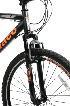 Ammaco Santos 26 Inch Wheel Mountain Bike Black And Orange -CycleKing Shop SANTOS205