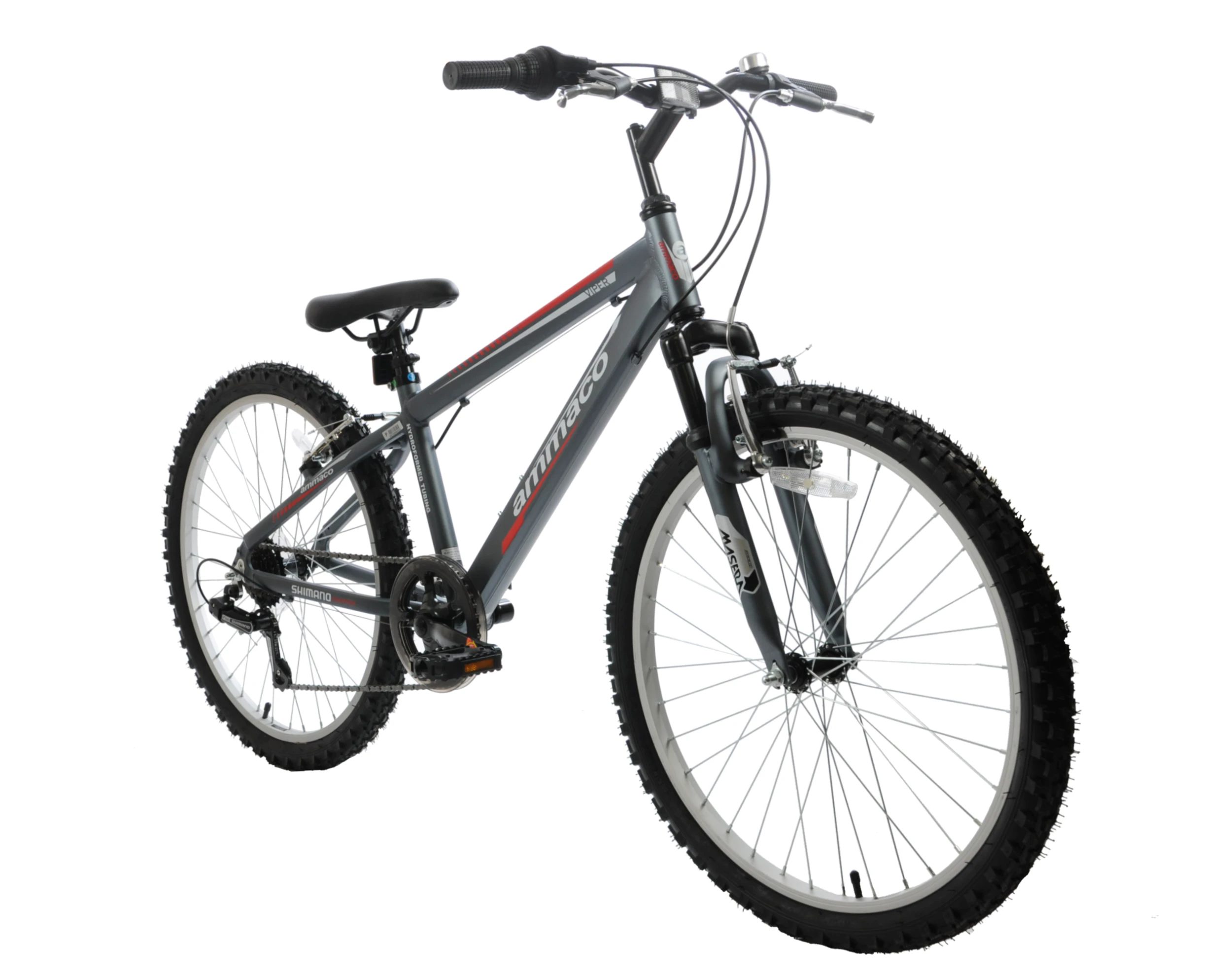 Ammaco Viper 24 Inch Wheel Kids Mountain Bike Grey 3 Ammaco Viper 24 Inch Wheel Kids Mountain Bike Grey