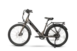 Ampere Deluxe Step Through 26 Inch Wheel Electric Bike Grey
