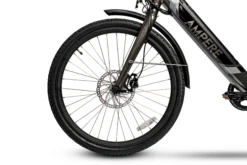 Ampere Deluxe Step Through 26 Inch Wheel Electric Bike Grey 16 Ampere Deluxe Step Through 26 Inch Wheel Electric Bike Grey -CycleKing Shop ampere20grey20c