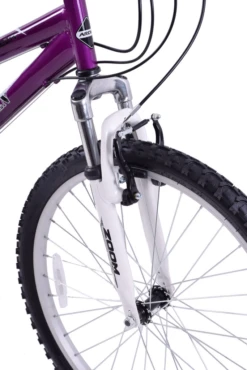 Arden Mountaineer 24 Inch Wheel Kids Mountain Bike Purple -CycleKing Shop arden mountaineer purple 24 3