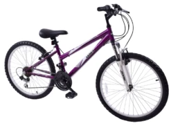 Arden Mountaineer 24 Inch Wheel Kids Mountain Bike Purple -CycleKing Shop arden mountaineer purple 24 5