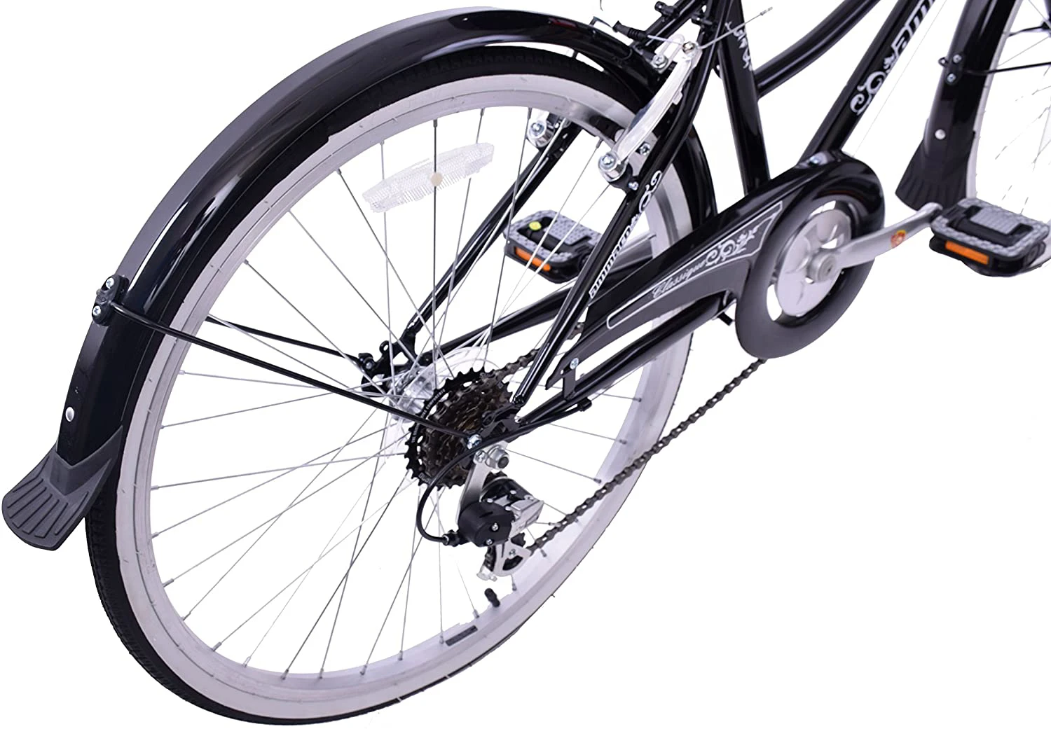 Ammaco Classique 24 Inch Wheel Kids Dutch Bike Black 4 Ammaco Classique 24 Inch Wheel Kids Dutch Bike Black - Image 2