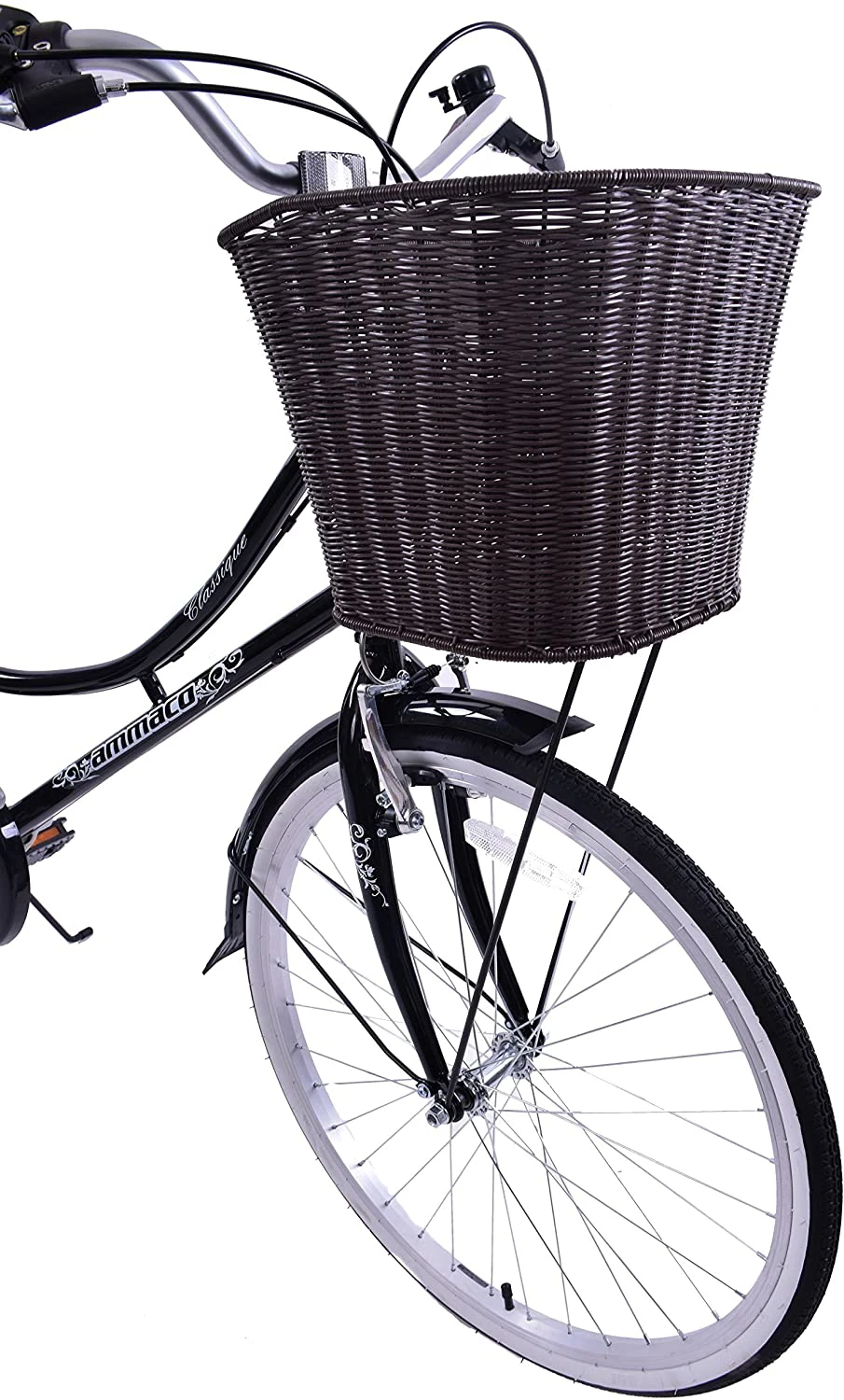 Ammaco Classique 24 Inch Wheel Kids Dutch Bike Black 5 Ammaco Classique 24 Inch Wheel Kids Dutch Bike Black - Image 3