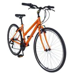 Falcon Urban Low Step Sports Hybrid Bike Orange