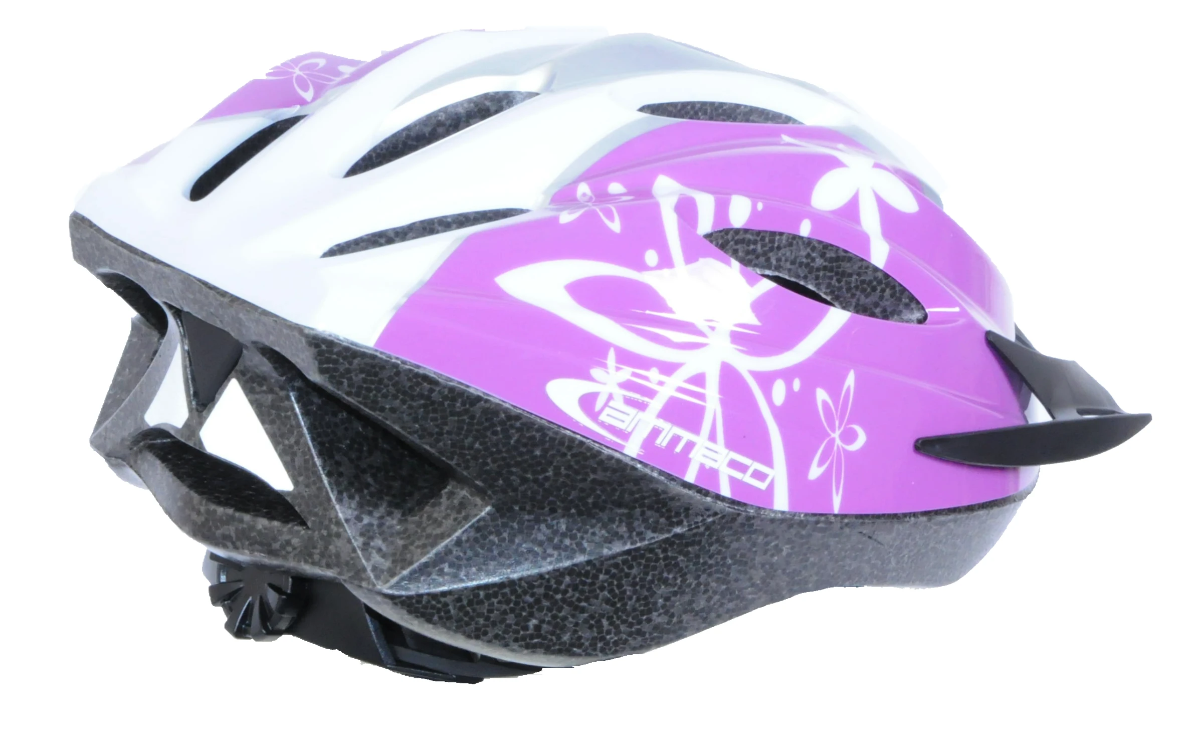 Ammaco Womens Leisure Helmet Purple/white 4 Ammaco Womens Leisure Helmet Purple/white - Image 2