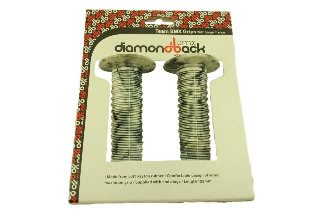 Diamondback Team BMX Flange Grips White 6 Diamondback Team BMX Flange Grips White - Image 4