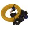 Oxford 12mm X 1800mm Cable Lock In Gold -CycleKing Shop lk9248a