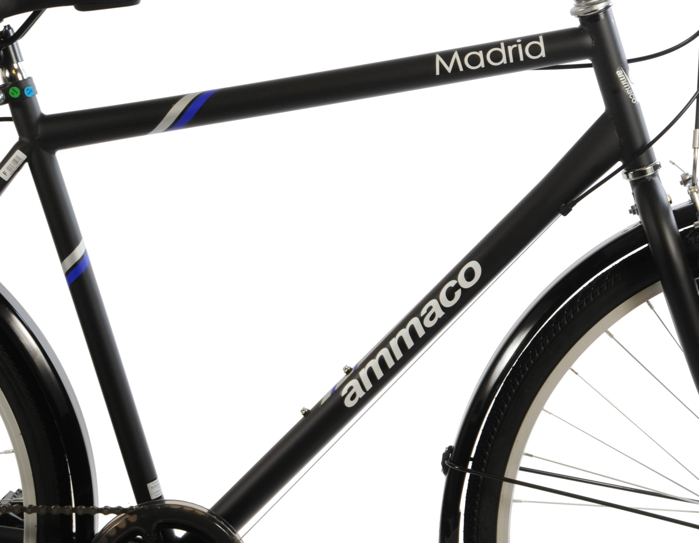 Ammaco Madrid Commuter Hybrid Bike Black 7 Ammaco Madrid Commuter Hybrid Bike Black - Image 5