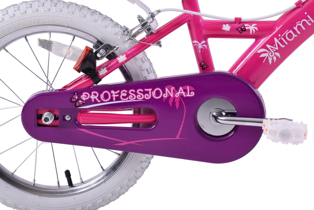 Professional Miami Miss 16 Inch Wheel Kids Bike Pink And Purple 7 Professional Miami Miss 16 Inch Wheel Kids Bike Pink And Purple - Image 5
