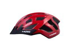 Lazer Compact Helmet Light Red -CycleKing Shop my2021 compact red side left