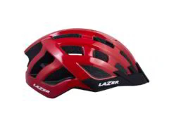 Lazer Compact Helmet Light Red -CycleKing Shop my2021 compact red side right