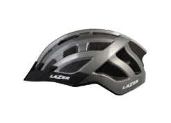 Lazer Compact Helmet Light Titanium -CycleKing Shop my2021 compact titanium side left