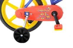 Pitchoun 14 Inch Wheel Kids Bike Blue Yellow And Red -CycleKing Shop pitchouna