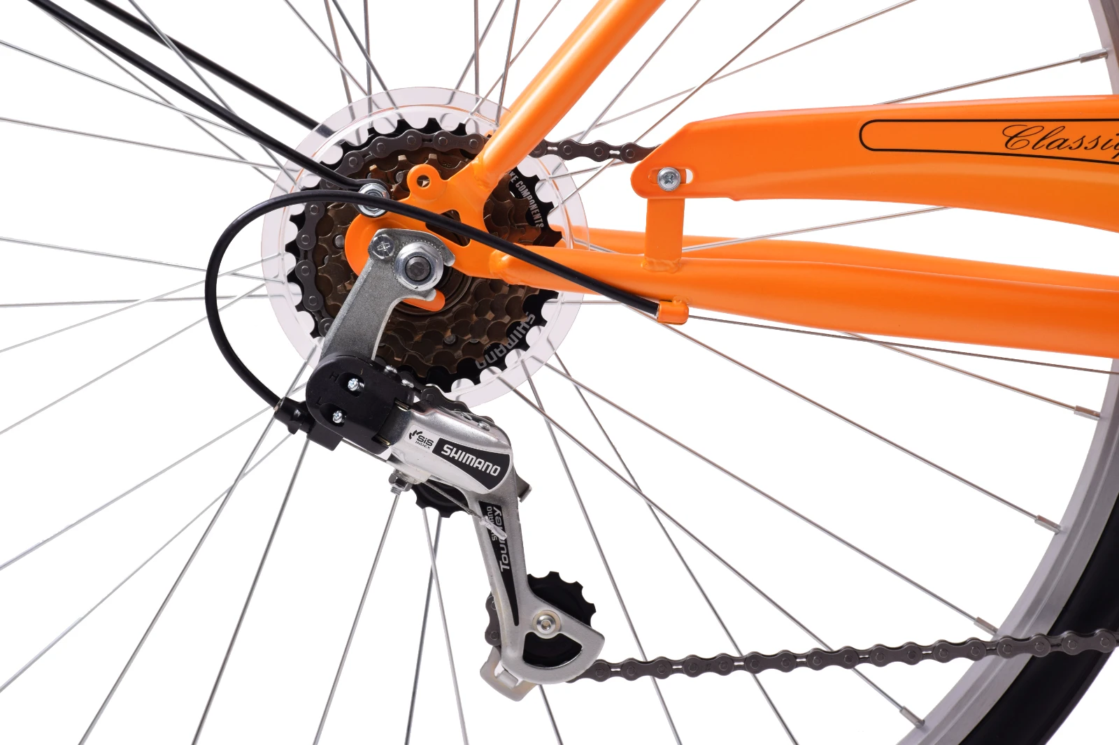 Ammaco Classique Dutch Lifestyle Bike Orange 3 Ammaco Classique Dutch Lifestyle Bike Orange