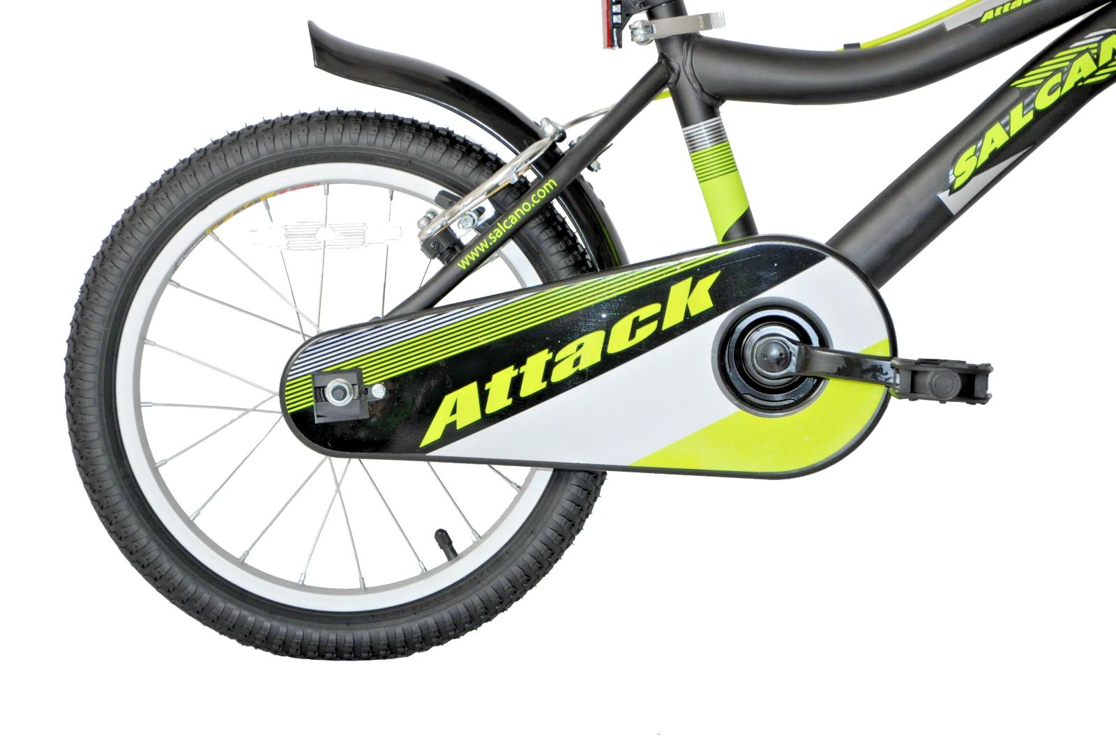 Salcano Attack 16 Inch Wheel Kids Bike Black And Yellow 6 Salcano Attack 16 Inch Wheel Kids Bike Black And Yellow - Image 4