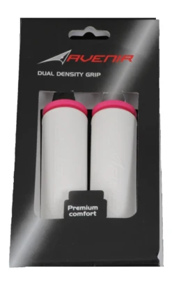 Avenir Dual Density Handlebar Grips White/Pink