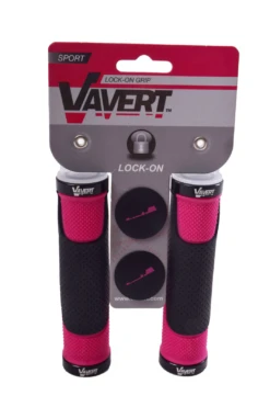 Vavert Lock-On Handlebar Grips Pink/Black