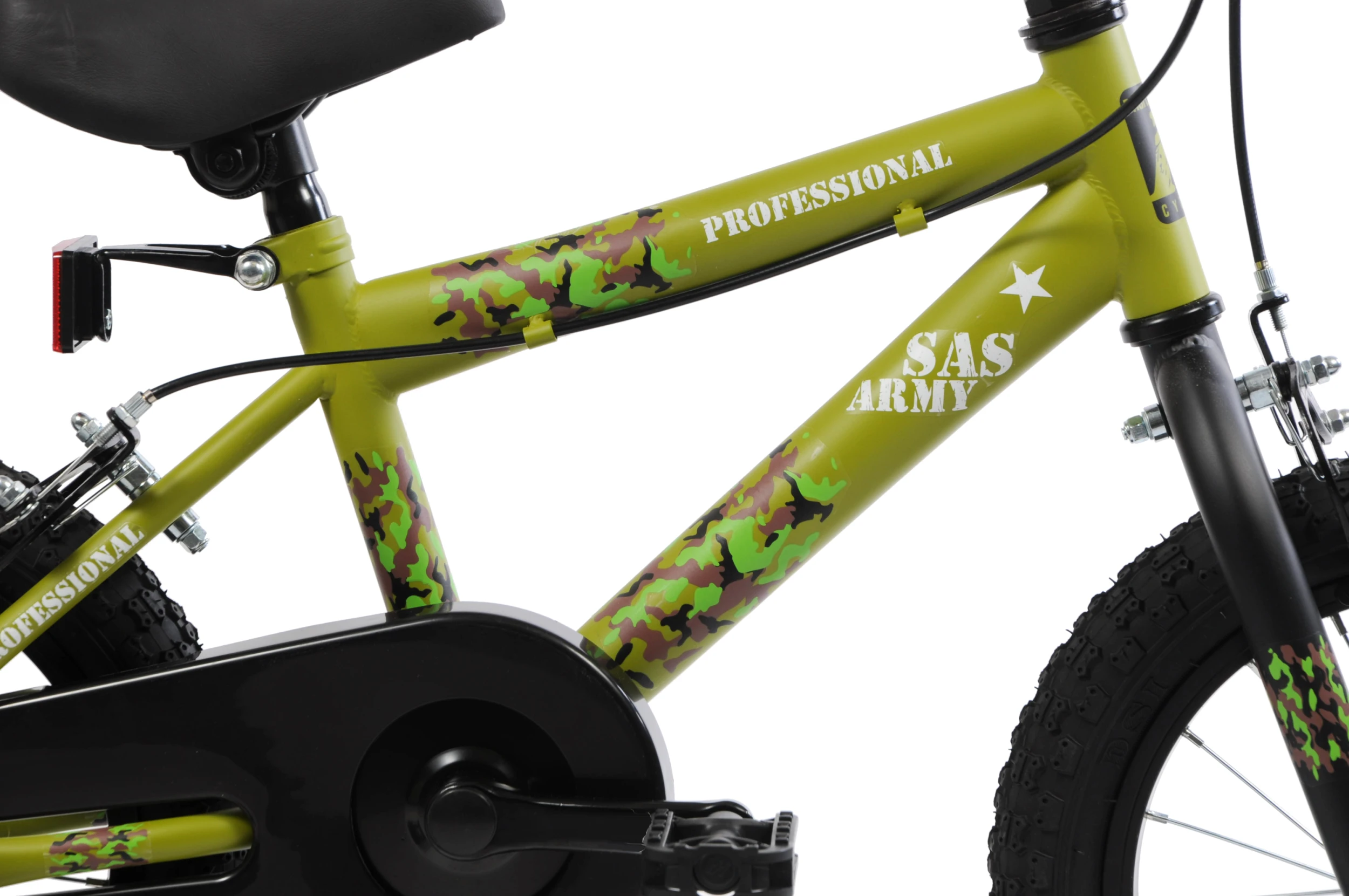 Professional SAS Army 14 Inch Wheel Kids Mountain Bike Green 5 Professional SAS Army 14 Inch Wheel Kids Mountain Bike Green - Image 3