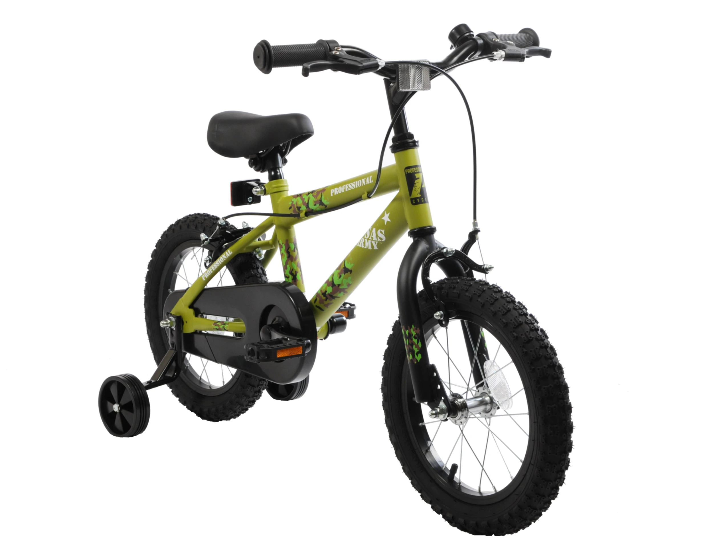 Professional SAS Army 14 Inch Wheel Kids Mountain Bike Green 3 Professional SAS Army 14 Inch Wheel Kids Mountain Bike Green